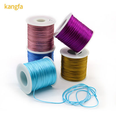 Wire Wrapped 100% Polyester Bracelet with 2023 Design and Singal Color or Rainbow Color