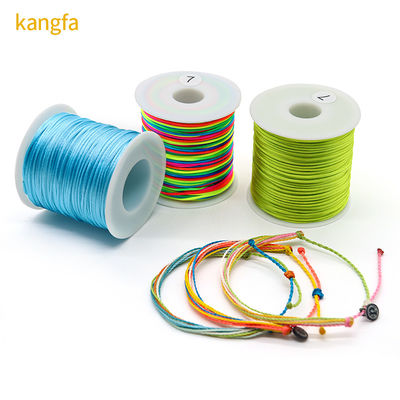 Wire Wrapped 100% Polyester Bracelet with 2023 Design and Singal Color or Rainbow Color