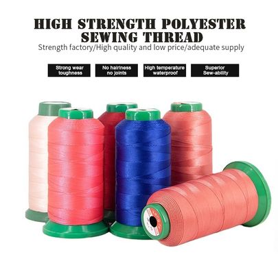 Customized 210d/3 250d/3 300d/3 420d/3 630d/3 Bonded Polyester Sewing Thread for Shoes