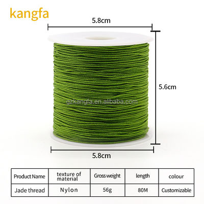 Singal Color Nylon Knot Braided String Bracelet Cord for Beading and Accessories