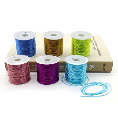 1.0mm Nylon Thread 16 Ply Rat Tail Rope for Woven Chinese Knot Bracelet Handicraft