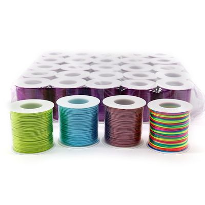 1.0mm Nylon Thread 16 Ply Rat Tail Rope for Woven Chinese Knot Bracelet Handicraft