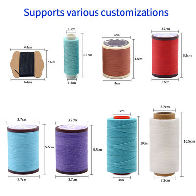 30g One Roll Round Wax Thread DIY Handmade 0.65MM Leather Sewing Polyester Thread