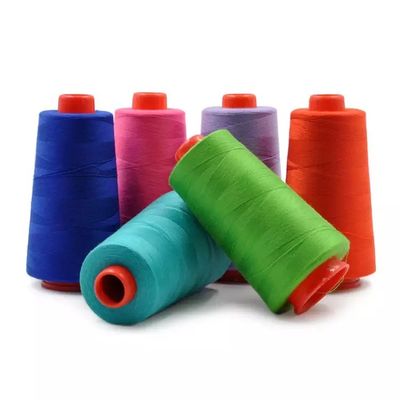 1100 Colors 100% Spun Polyester Yarn Sewing Thread With High Temperature Resistance