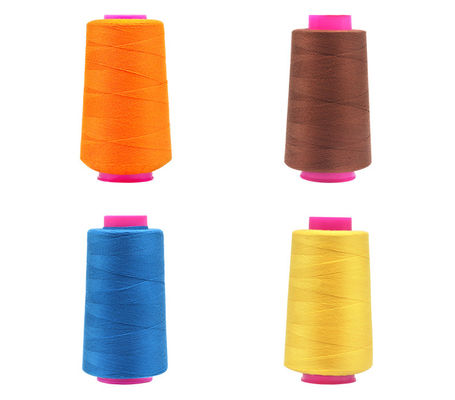 1100 Colors 100% Spun Polyester Yarn Sewing Thread With High Temperature Resistance