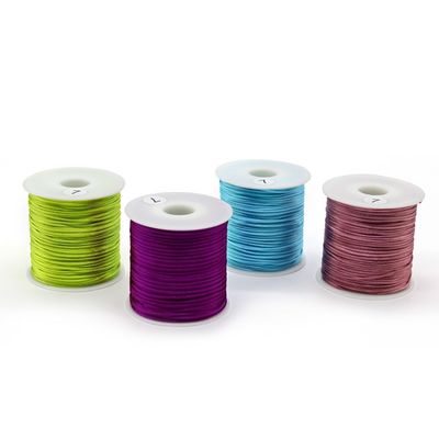 Colorful Nylon Satin for Chinese Knotting Silk Macrame Cord 100m or Customized Length