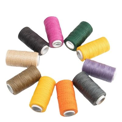 High Tenacity 100% Polyester 150D/16 Hand Stitched Sewing Thread for Leather Bag Wallet