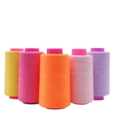 Dyed 100% Spun Polyester Sewing Thread 40/2 20/2 20/3 40/3 5000Y Knotless OEM/ODM