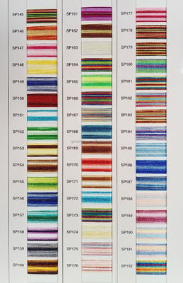 96 Colors Mixed Color 4000 Yards Polyester/Viscose 120D/2 Variegated Embroidery Thread
