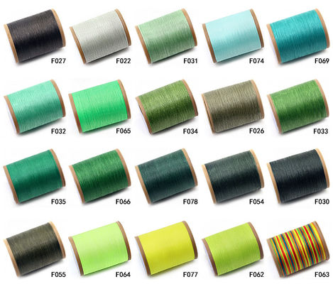 Small Roll Flat Wax Thread for Manual Leather Sewing 210D Filament Yarn Sale