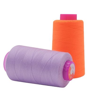 Manufacturers Industrial 100 Spun Polyester Sewing Thread 40/2 Ideal for Dyed Dresses