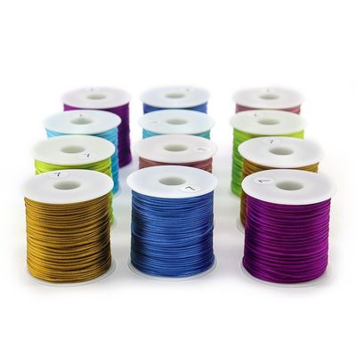 80m Chinese Knot Macrame String 1mm Diameter Polyester Cord Thread for DIY Jewelry Making