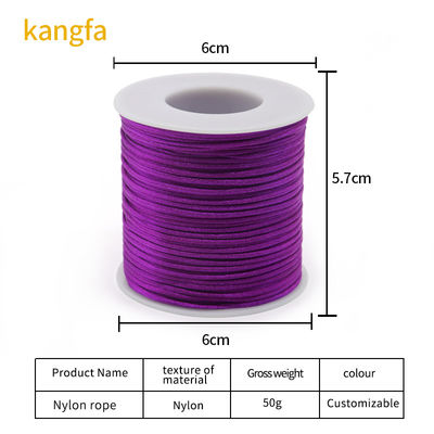 80m Chinese Knot Macrame String 1mm Diameter Polyester Cord Thread for DIY Jewelry Making