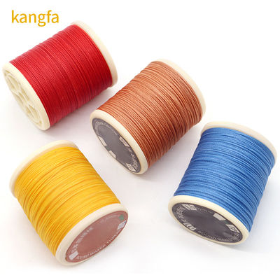 Cone material Plastic 80m Polyester bonded Round Waxed thread for Leather Sewing