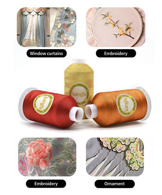 Professional 270g Big Cone Polyester Embroidery Threads 120D/2 for Embroidery Machine