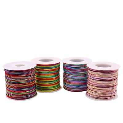 Woven Necklace Rope 1mm for DIY Handmade Beaded Red Rope Threads Jewelry Jade Thread