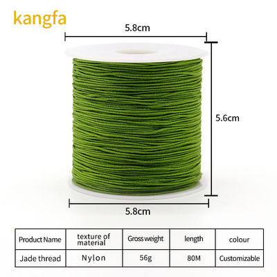 Jewelry Cord Business Jade Thread 0.8mm Nylon Cord Thread for Chinese Knot Bracelets