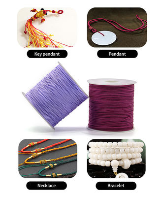 Taiwan Jade Thread Braided Jewelry Nylon Rope for DIY Chinese Knot 0.8mm 1.0mm 1.5mm