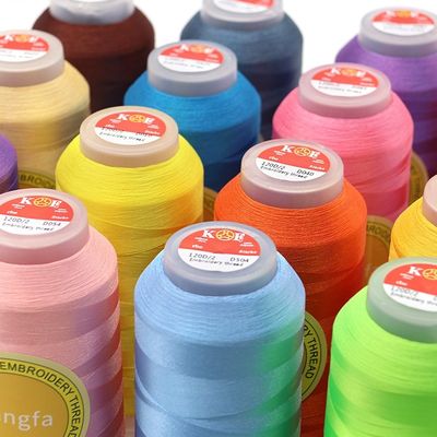 120d 2 5000y Embroidery Thread Polyester Embroidery Machine Thread for Weaving Knitting