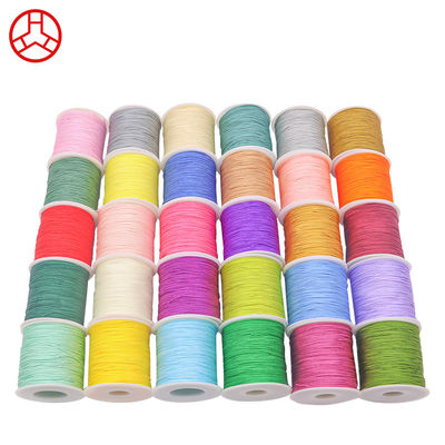 50G 100M/Spool 300M/Spool Colorful Nylon Cord Thread for Chinese Knotting Macrame Cord
