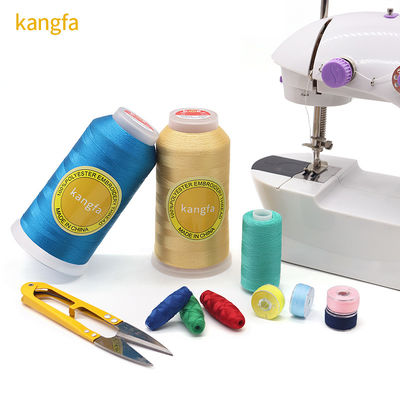 120d 2 5000y Embroidery Thread Polyester Embroidery Machine Thread for Weaving Knitting
