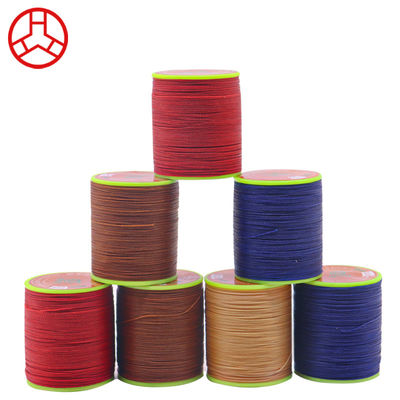 0.65mm Round Wax Hand-sewn Waxed High Strength Cored Sewing Thread For Leather Sewing Polyester