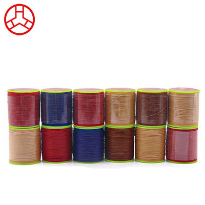 0.65mm Round Wax Hand-sewn Waxed High Strength Cored Sewing Thread For Leather Sewing Polyester