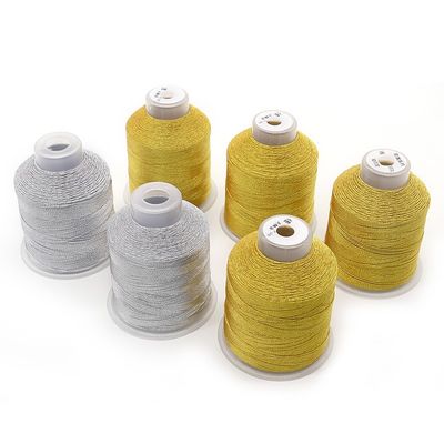 100g Gold And Silver Silk Muti-strands Polyester Metallic Yarn Thread for DIY Embroidery