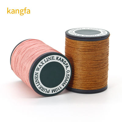 35g Weight Plastic Cone Linen Waxed Thread for Leather Sewing 70m in Cone Material