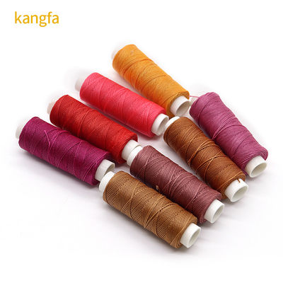 12g 60m Spun Yarn Sewing Hand Stitching Waxed Thread for Leather DIY 80 Colors Custom Made