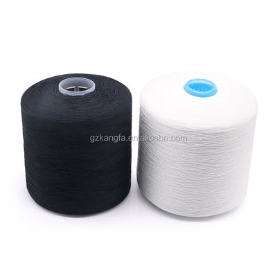 OEM 40/2 20/3 30/3 100% Spun Polyester Yarn with Chemical Resistance and Raw White Pattern