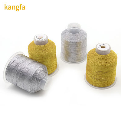 Sparkling Metallic Embroidery Thread for Machines Cords and Braids in Golden Shades