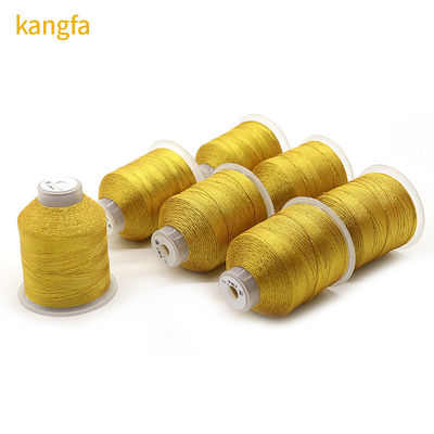 Sparkling Metallic Embroidery Thread for Machines Cords and Braids in Golden Shades