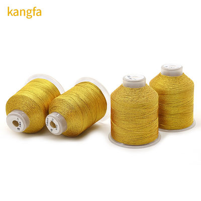 Sparkling Metallic Embroidery Thread for Machines Cords and Braids in Golden Shades
