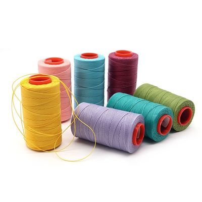 Waxed Thread for Leather Sewing Round Wax Thread 0.38mm DIY Hand-Stitched Sewing Yarn
