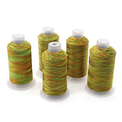 Rainbow Sewing Thread 100% Spun Polyester For Diy Cross-Stitch