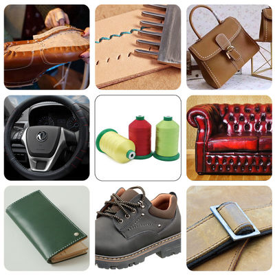 High Tenacity Filament Polyester Braid Thread For Shoes/bag/leather Pattern Dyed Teabag