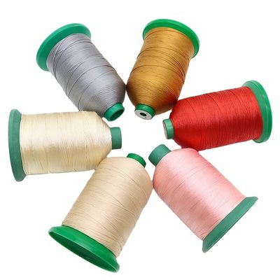 High Tenacity Filament Polyester Braid Thread For Shoes/bag/leather Pattern Dyed Teabag