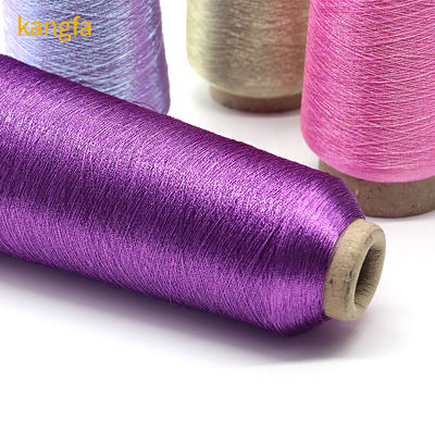 MERCERIZED 100% Polyester Metallic Yarn Silver Sewing Thread For Garment Accessories