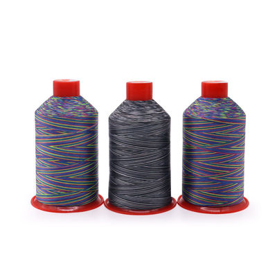 250g/cone High Tenacity Nylon Rainbow Bonded Thread Cotton Waxed Thread for Crochet