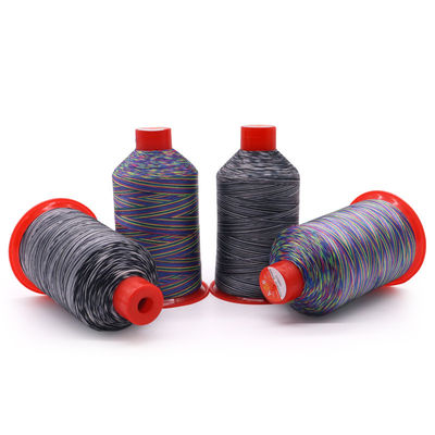250g/cone High Tenacity Nylon Rainbow Bonded Thread Cotton Waxed Thread for Crochet