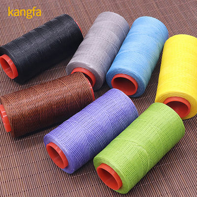 0.6mm 0.8mm 1mm 150D/16 Coarse Polyester Braided Thread Waxed for Leather Craft Repair