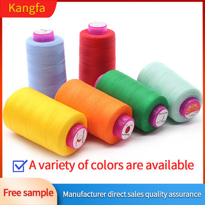 3000 Yards Black Sewing Thread 2 Pack 100% Polyester Spools for Knitting and Handmade Products MERCERIZED