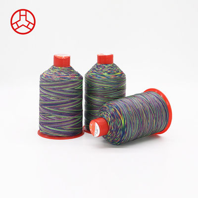 Tex 70 Multi Color Rainbow 69 Nylon 66 FDY Bonded Thread with Pattern Dyed and 250g Weight