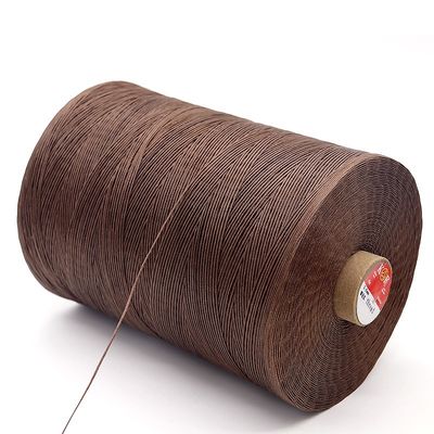 100% Polyester 1kg Color Hand Sewn Flat Wax Thread For Leather goods with 240 colors