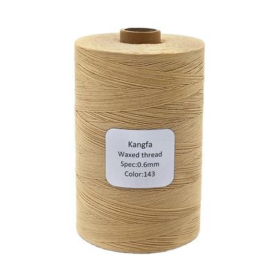 100% Polyester 1kg Color Hand Sewn Flat Wax Thread For Leather goods with 240 colors
