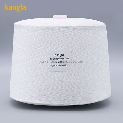 Manufacture Produce 1.25kg Raw White 60/2 Spun Polyester Yarn with Chemical Resistance