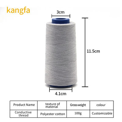 Antistatic Sewing Thread 40/2 Stainless Steel and Polyester for Conductive Needs