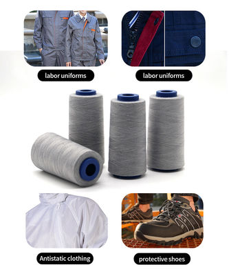 Antistatic Sewing Thread 40/2 Stainless Steel and Polyester for Conductive Needs