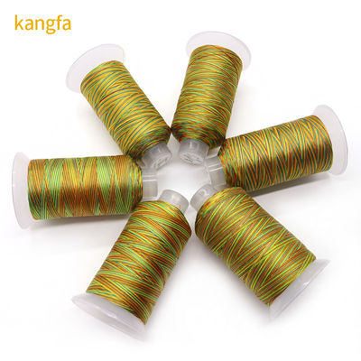 Eco-Friendly Kangfa Tex70 Sewing Thread 100% Polyester Rainbow Yarn Count 120D-1680D